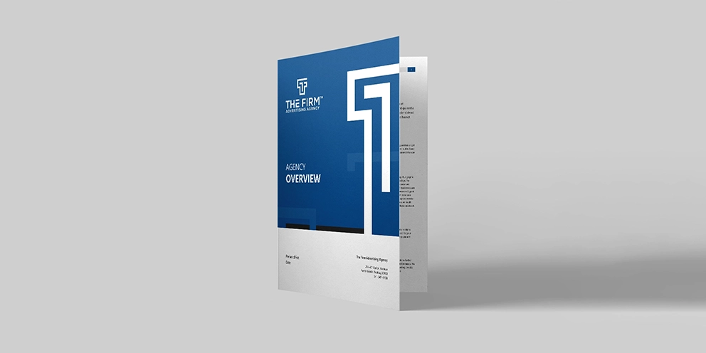 Preview of The Firm Advertising Agency brochure